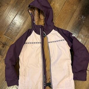 686 Kids Ski Jacket in Purple and Tan